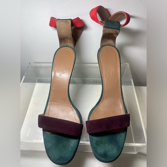 Hermes Suede heels sz 41 ( 9.5 ) made in italy - Picture 11 of 16
